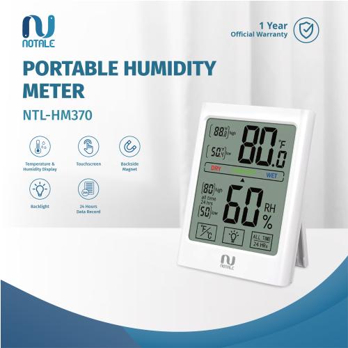 Notale Hygrometer - Humidity Meter HM370