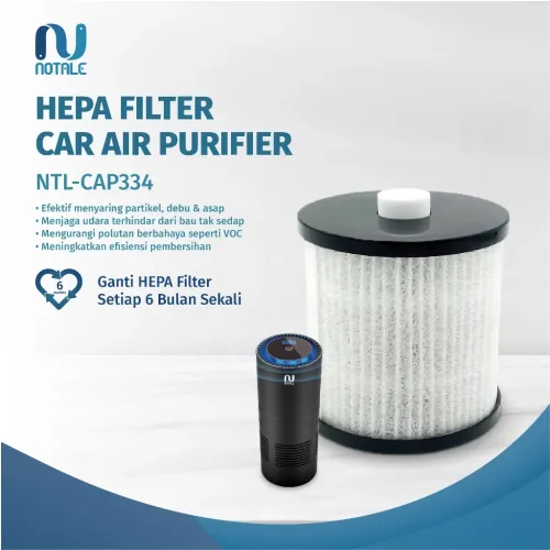 Notale Replacement HEPA H13 Filter Pengganti For Car Air Purifier
